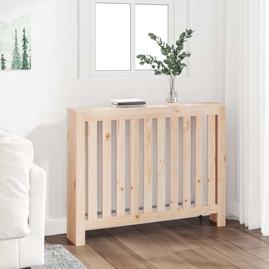 radiatorskjuler 108,5x19x84 cm massivt fyrretræ