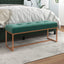 bænk 110x36x45 cm velour mørkegrøn
