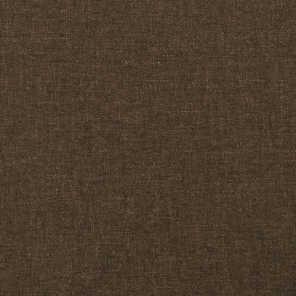 kontinentalseng med madras 80x200 cm stof mørkebrun