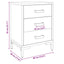 sengeborde 2 stk. 40x30x55 cm massivt fyrretræ