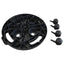 plantevogne 2 stk. med hjul 170 kg diam. 30 cm sort