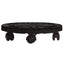 plantevogne 5 stk. med hjul 170 kg diam. 30 cm sort