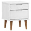 sengebord MOLDE 40x35x48 cm massivt fyrretræ hvid