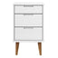 sengebord MOLDE 40x35x65 cm massivt fyrretræ hvid