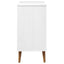 kommode MOLDE 80x40x80 cm massivt fyrretræ hvid
