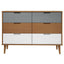 sengebord MOLDE 113x40x80 cm massivt fyrretræ brun