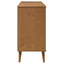 sengebord MOLDE 113x40x80 cm massivt fyrretræ brun