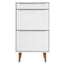 skoskab MOLDE 59,5x35x103 cm massivt fyrretræ hvid