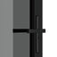 dør 83x201,5 cm sikkerhedsglas og aluminium sort