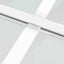 dør 76x201,5 cm mat glas og aluminium hvid