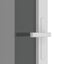 dør 76x201,5 cm sikkerhedsglas og aluminium hvid