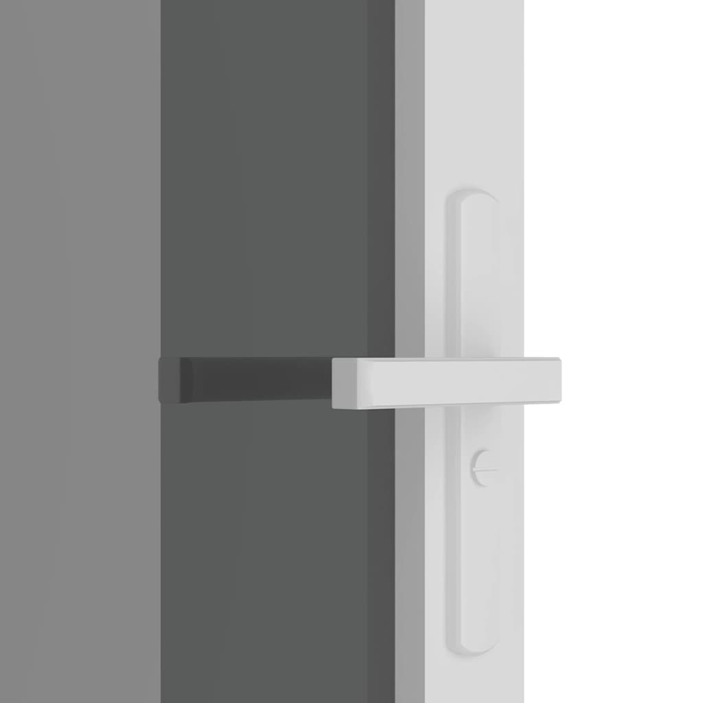 dør 76x201,5 cm sikkerhedsglas og aluminium hvid