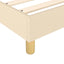 kontinentalseng med madras 90x200 cm stof cremefarvet