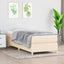 kontinentalseng med madras 90x200 cm stof cremefarvet