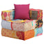 modulsofa med pude stof patchwork