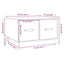sofabord 60x53x35 cm massivt fyrretræ hvid