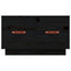 sofabord 60x53x35 cm massivt fyrretræ sort