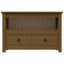 tv-bord 79x35x52 cm massivt fyrretræ gyldenbrun