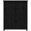 skænk 83x41,5x100 cm massivt fyrretræ sort