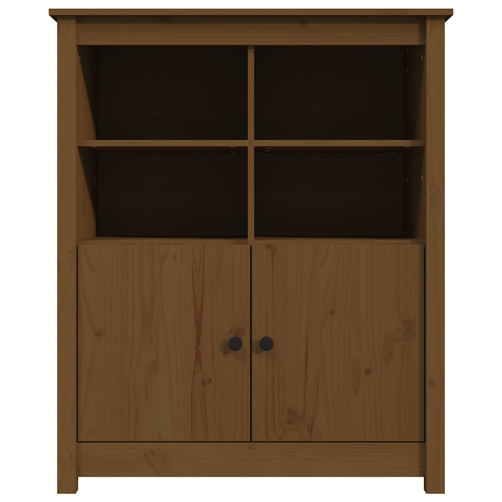 skænk 83x41,5x100 cm massivt fyrretræ gyldenbrun