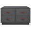 sofabord 80x80x45 cm massivt fyrretræ grå