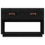 tv-bord 90x40x60 cm massivt fyrretræ sort