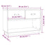 tv-bord 90x40x60 cm massivt fyrretræ sort