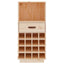 vinreol 45x34x100 cm massivt fyrretræ
