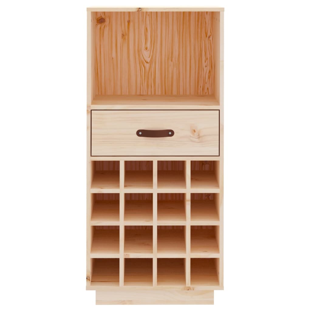 vinreol 45x34x100 cm massivt fyrretræ