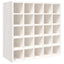 vinskab hvid 56x25x56 cm massivt træ fyrretræ