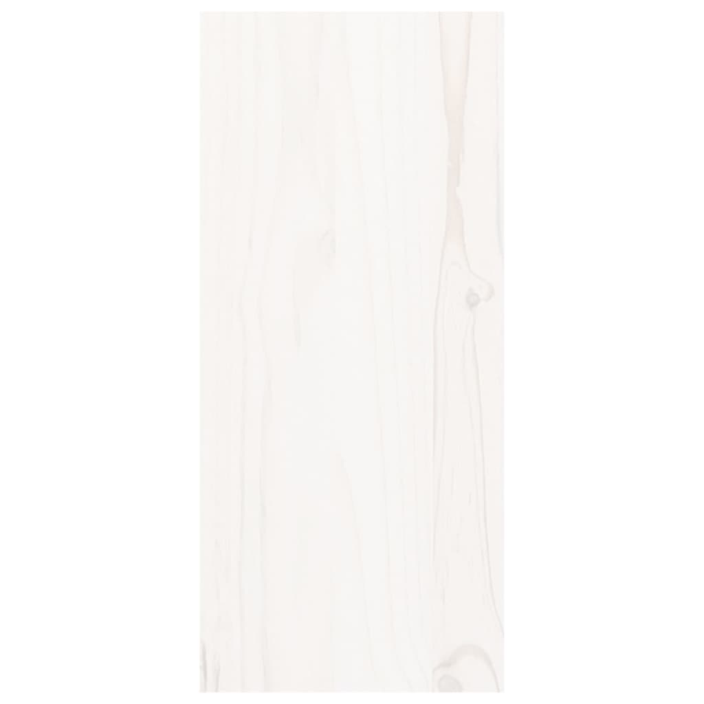 vinskab hvid 56x25x56 cm massivt træ fyrretræ