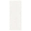 vinreol 62x25x62 cm massivt fyrretræ hvid