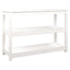 konsolbord 110x40x74 cm massivt fyrretræ hvid