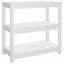 konsolbord 80x40x74 cm massivt fyrretræ hvid