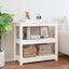 konsolbord 80x40x74 cm massivt fyrretræ hvid