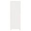 bogreol 80x35x97 cm massivt fyrretræ hvid