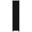 bogreol 80x35x154 cm massivt fyrretræ sort
