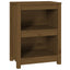 bogreol 50x35x68 cm massivt fyrretræ gyldenbrun