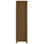 bogreol 50x35x125,5 cm massivt fyrretræ gyldenbrun