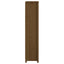 bogreol 50x35x154 cm massivt fyrretræ gyldenbrun