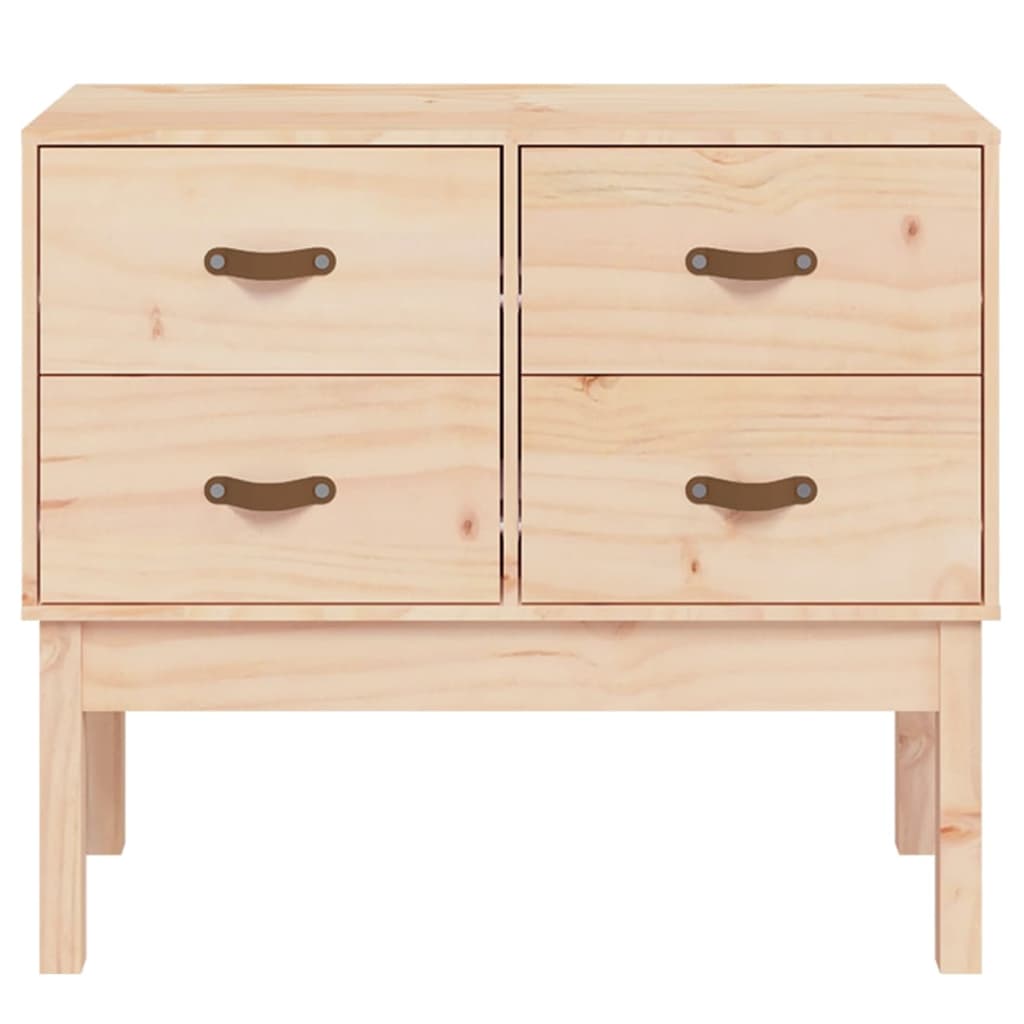 konsolskab 90x40x78 cm massivt fyrretræ