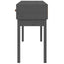 konsolbord 114x40x75 cm massivt fyrretræ grå