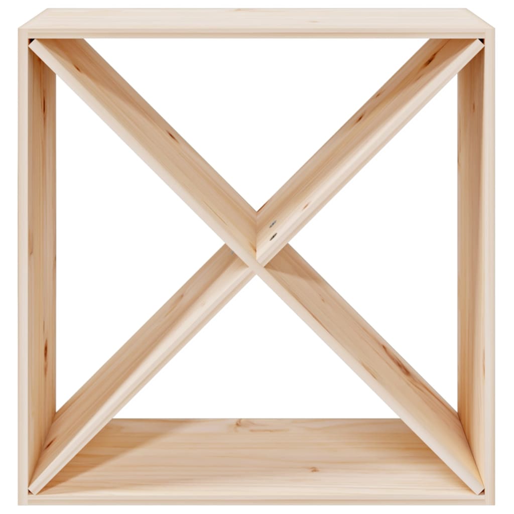 vinreol 62x25x62 cm massivt fyrretræ