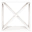 vinreol 62x25x62 cm massivt fyrretræ hvid