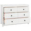 kommode 100x40x72 cm massivt fyrretræ hvid