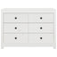 kommode 100x40x72 cm massivt fyrretræ hvid