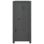 kommode 100x40x90 cm massivt fyrretræ grå