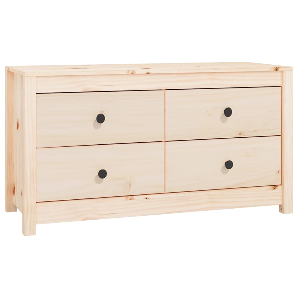kommode 100x40x54 cm massivt fyrretræ