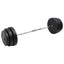 curl-vægtstang med skiver 90 kg