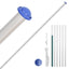 Polen flag og flagstang 6,08 m aluminium